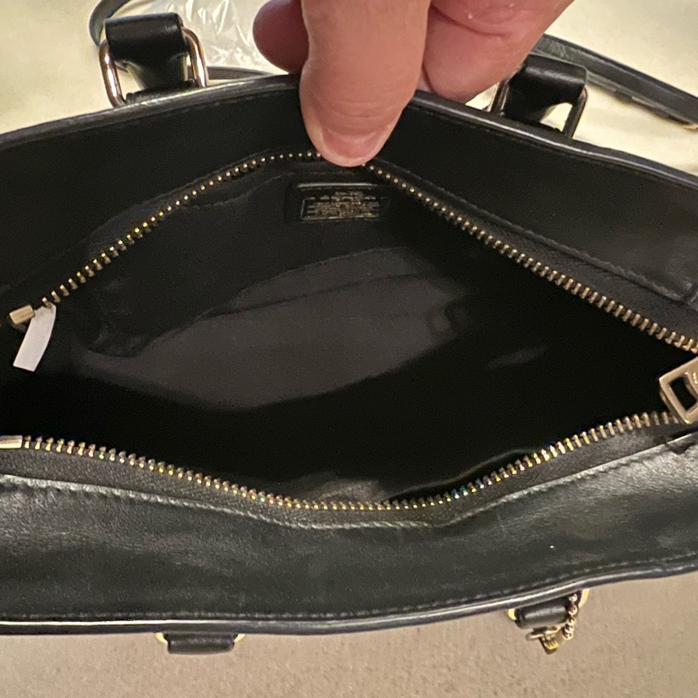 COACH Mini Blake Carryall in Black Pebbled Leather - Picture 9 of 11